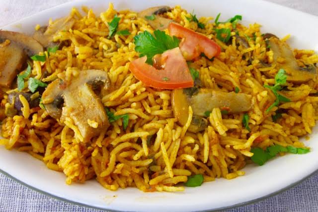 mushroom briyani 1