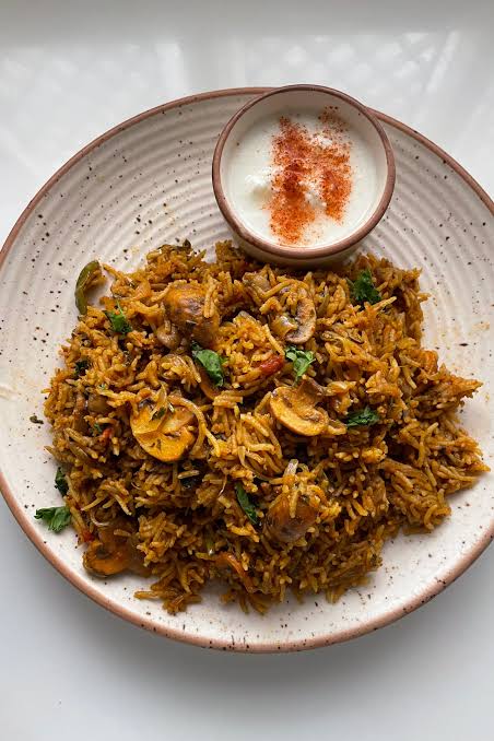 mushroom briyani 3