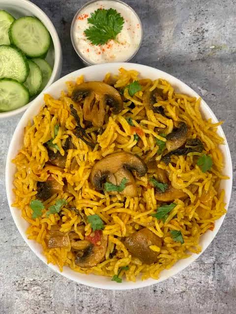 mushroom briyani 4