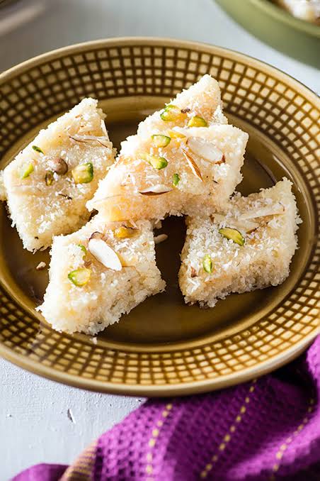 coconut burfi