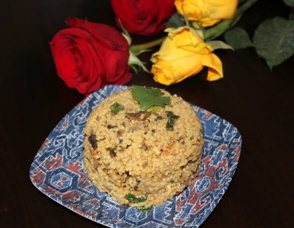 thinai mushroom biryani